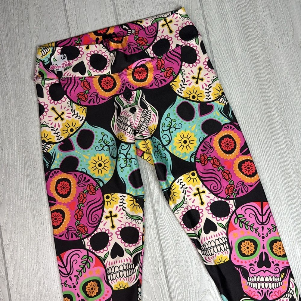 Stone dolls OS Leggings, sugar skulls